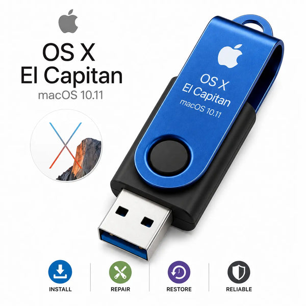 Přeinstalace systému MacOS El Capitan z USB Recovery