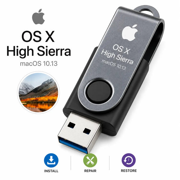 macOS 10.13 High Sierra Recovery Reinstall Bootable USB