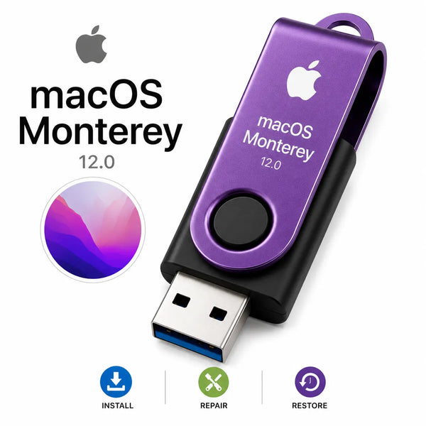 macOS 12 Monterey Recovery Reinstall Bootable USB