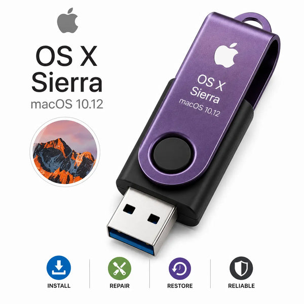 Přeinstalace systému MacOS Sierra z USB Recovery
