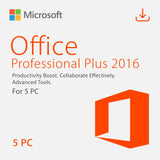 Microsoft Office 2016 Professional Plus | 5 PC | Product Key | Lifitime