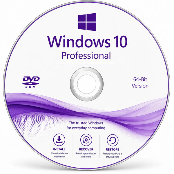 Windows 10 Professional Reinstall Recovery DVD