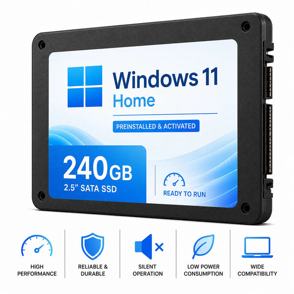 SSD Preinstalled with Windows 11 Home SATA 2.5 240GB 480GB 1TB 2TB