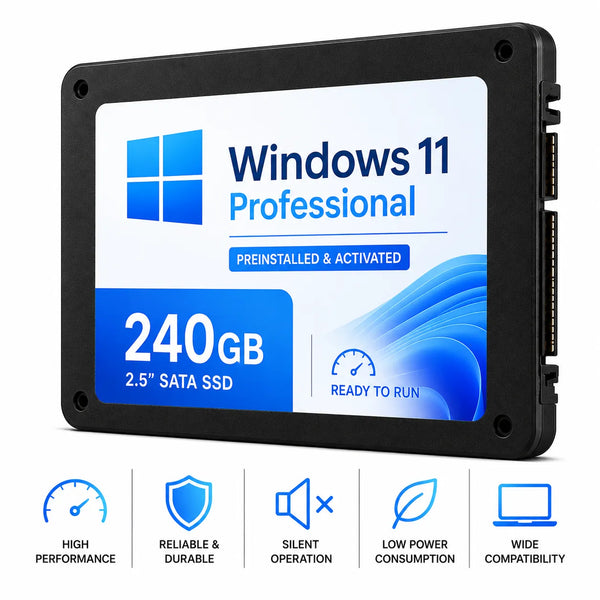 SSD Preinstalled with Windows 11 Pro SATA 2.5 240GB 480GB 1TB 2TB