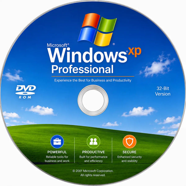 Microsoft Windows XP Professional Installation Recovery Bootable DVD