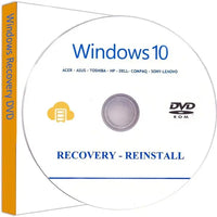 Windows 10 Home Reinstall Recovery DVD