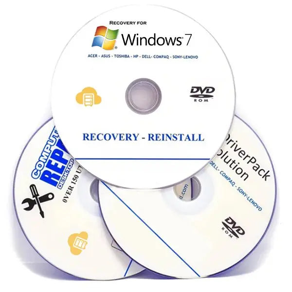 Windows 7 All Versions DVD Bundle Reinstall Recovery