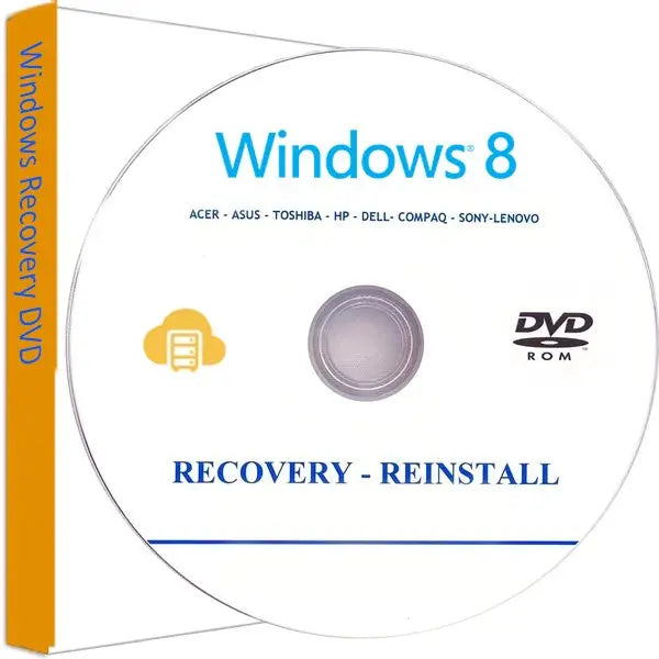 Windows 8 Professional Reinstall Recovery DVD